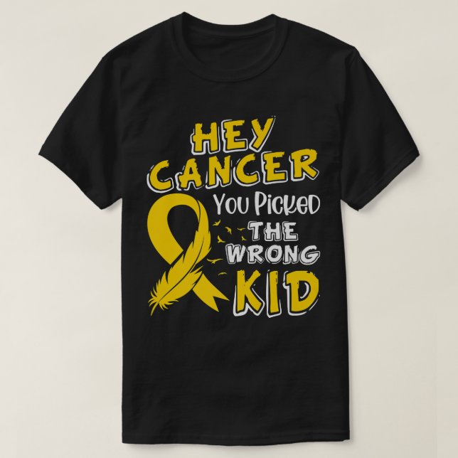 T-shirt Sensibilisation à l'enfance au cancer Survivant Wr (Design devant)