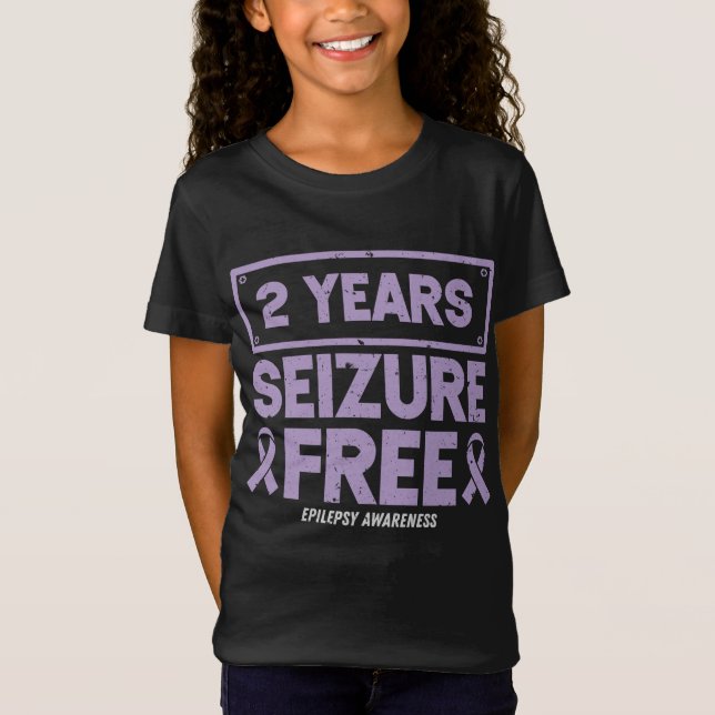 T-Shirt Sensibilisation à l'épilepsie 2 ans Saisie Ruban g (Devant)