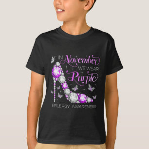 T-shirt Sensibilisation à l'épilepsie En novembre nous por