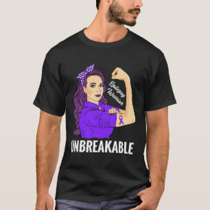T-shirt Sensibilisation à l'épilepsie Épileptique Purple R