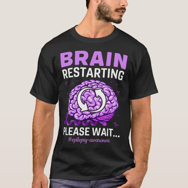 T-shirt Sensibilisation à l'épilepsie Funny Cerveau redéma (Devant)