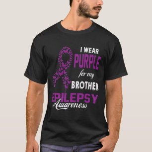 T-shirt Sensibilisation À L'Épilepsie Je Porte Du Violet P