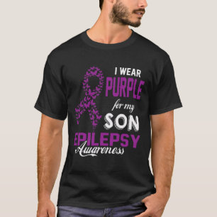 T-shirt Sensibilisation à l'épilepsie Je porte le violet p