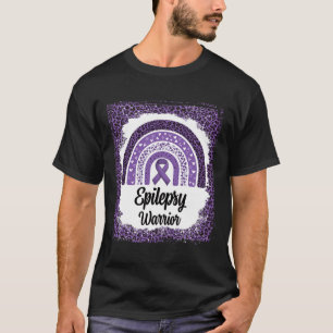 T-shirt Sensibilisation à l'épilepsie Léopard arc-en-ciel