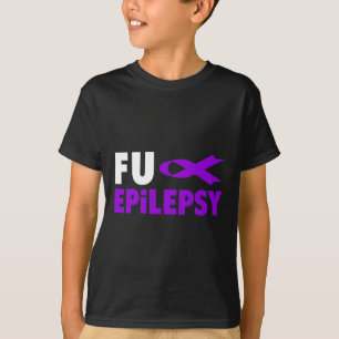 T-shirt Sensibilisation à l'épilepsie - Purple Ribbon Epil