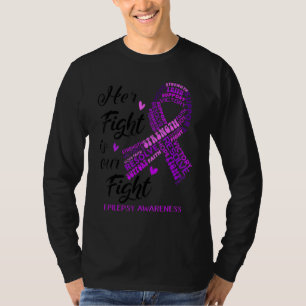 T-shirt Sensibilisation à l'épilepsie Son combat est notre
