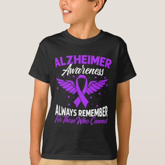 T-shirt Sensibilisation à l'héimerheimer Ruban pourpre (Devant)