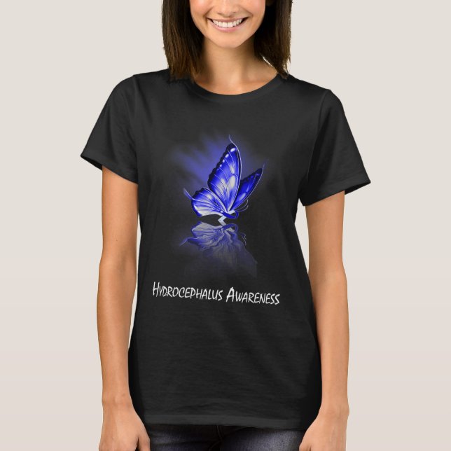 T-shirt Sensibilisation à l'hydrocéphalie du ruban (Devant)