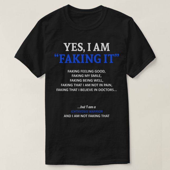 T-shirt Sensibilisation À L'Ichthyose Je La Pousse Dans Ce (Design devant)