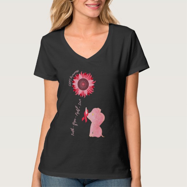 T-shirt Sensibilisation à l'insuffisance cardiaque congest (Devant)