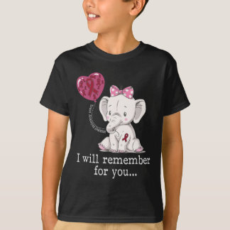 T-shirt Sensibilisation à l'neurysme cérébral Eléphant