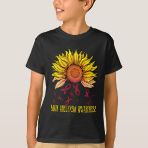 T-shirt Sensibilisation à l'neurysme cérébral Tournesol
