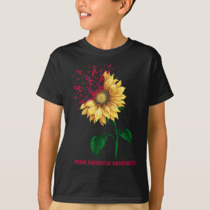 T-shirt Sensibilisation à l'neurysme cérébral Tournesol