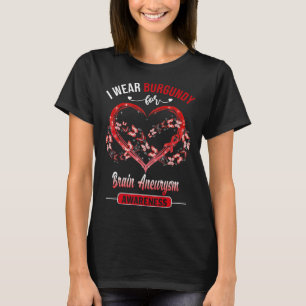 T-shirt Sensibilisation à l'neurysme Je porte le coeur de