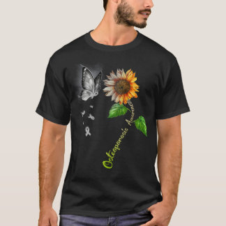 T-shirt Sensibilisation à l'ostéoporose du tournesol papil