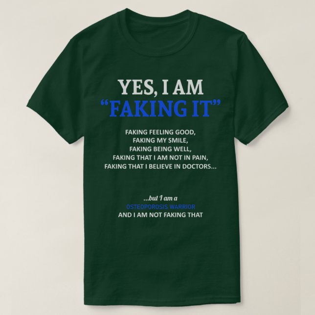 T-shirt Sensibilisation À L'Ostéoporose Je Le Fue Dans Ce  (Design devant)
