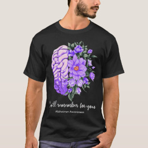 T-shirt Sensibilisation Alzheimer, Alzheimer Maman Papa, R
