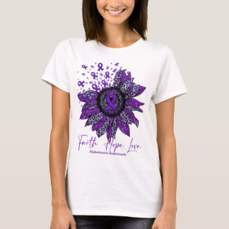 T-shirt Sensibilisation Alzheimer Foi tournesol Ho