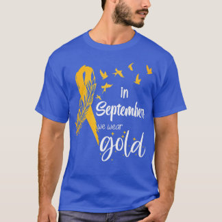 T-shirt Sensibilisation Au Cancer Chez L'Enfance En Septem