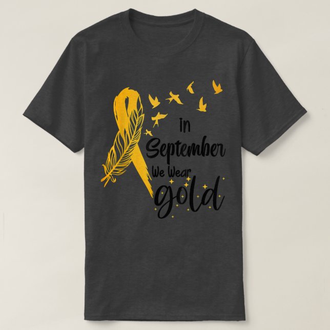 T-shirt Sensibilisation Au Cancer Chez L'Enfance En Septem (Design devant)
