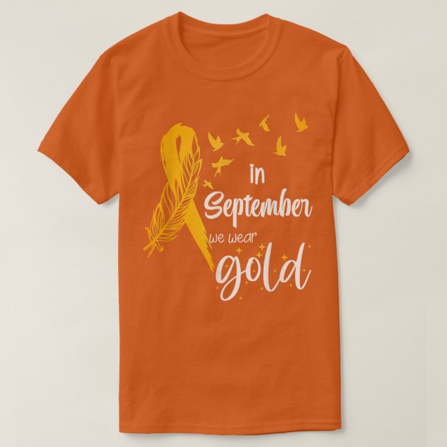 T-shirt Sensibilisation Au Cancer Chez L'Enfance En Septem (Design devant)