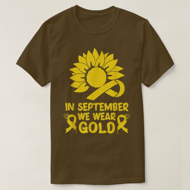 T-shirt Sensibilisation Au Cancer Chez L'Enfance En Septem (Design devant)