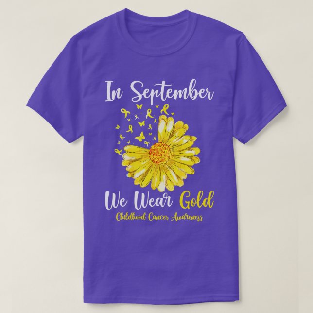 T-shirt Sensibilisation Au Cancer Chez L'Enfance En Septem (Design devant)