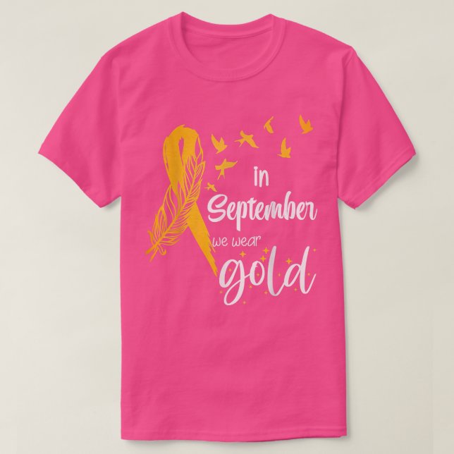 T-shirt Sensibilisation Au Cancer Chez L'Enfance En Septem (Design devant)