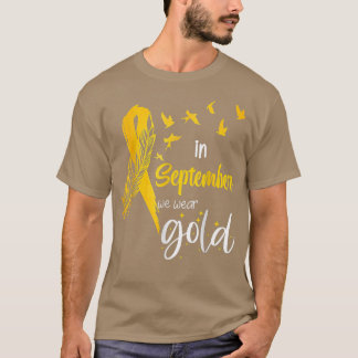 T-shirt Sensibilisation Au Cancer Chez L'Enfance En Septem