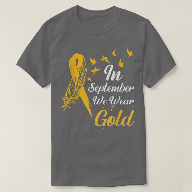T-shirt Sensibilisation Au Cancer Chez L'Enfance En Septem (Design devant)