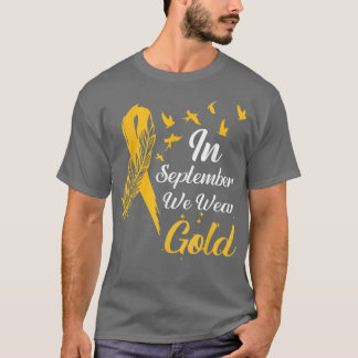T-shirt Sensibilisation Au Cancer Chez L'Enfance En Septem