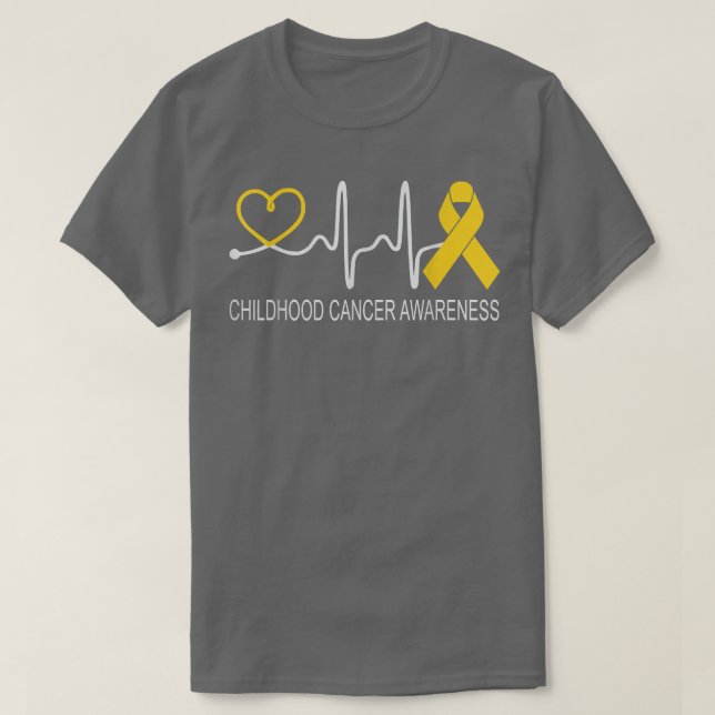 T-shirt Sensibilisation au cancer chez l'enfant Cartouche  (Design devant)