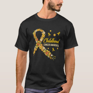 T-shirt Sensibilisation au cancer chez l'enfant Hippie Fle