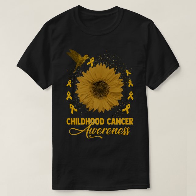 T-shirt Sensibilisation au cancer chez les colibris et les (Design devant)