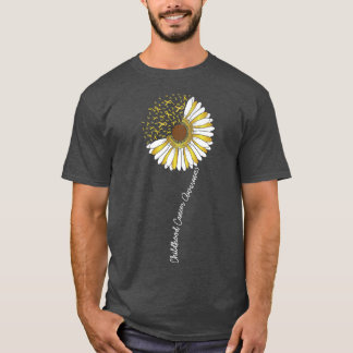 T-shirt Sensibilisation au cancer chez les enfants Ruban d