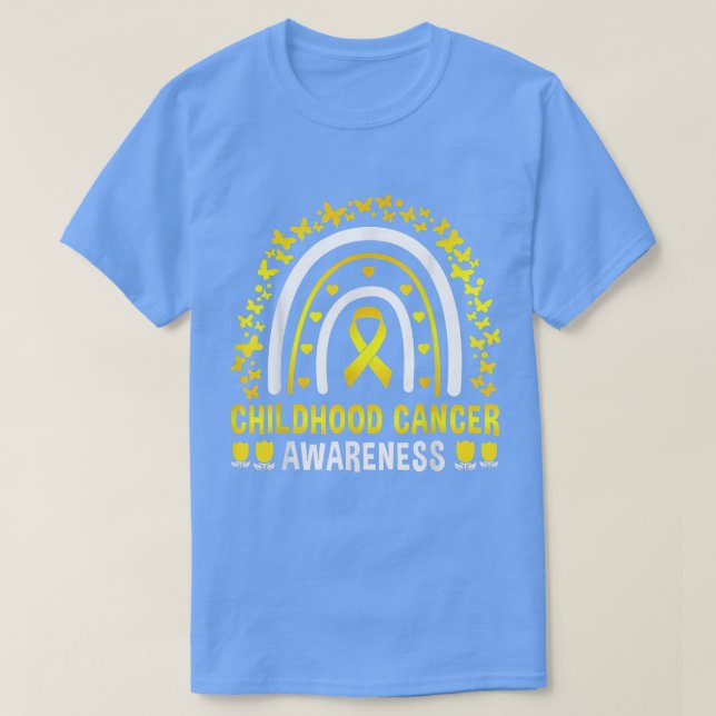 T-shirt Sensibilisation au cancer chez les enfants Ruban l (Design devant)