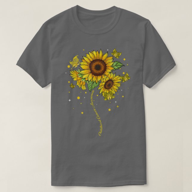 T-shirt Sensibilisation au cancer chez les enfants Tournes (Design devant)