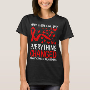 T-shirt Sensibilisation au cancer de la gorge Mois du canc