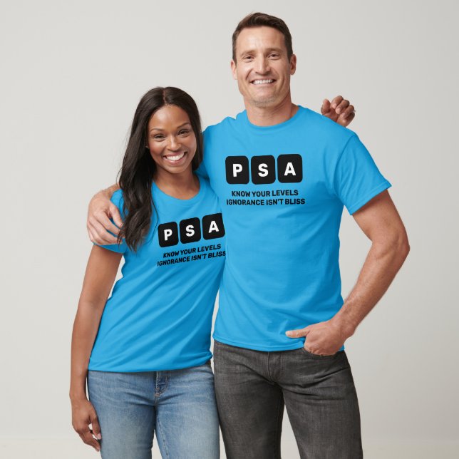 T-shirt Sensibilisation au cancer de la prostate PSA (Unisexe)