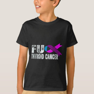T-shirt Sensibilisation au cancer de la thyroïde Rétro Sur