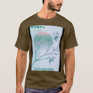 T-shirt Sensibilisation au cancer de la thyroïde Sakura Fl