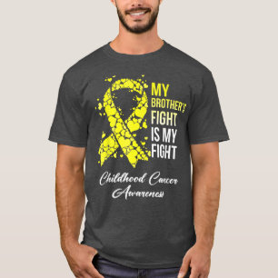 T-shirt Sensibilisation au cancer de l'enfance Mon frère c