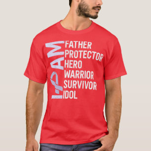 T-shirt Sensibilisation au cancer de l'estomac Je suis pèr