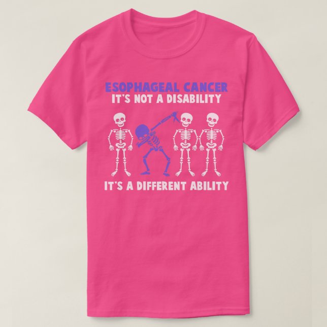 T-shirt Sensibilisation au cancer de l'oesophage Ce n'est  (Design devant)