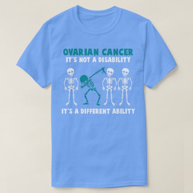 T-shirt Sensibilisation au cancer de l'ovaire Ce n'est pas (Design devant)