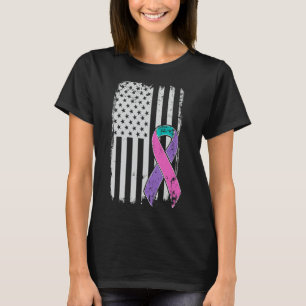 T-shirt Sensibilisation au cancer - Distorsion us American