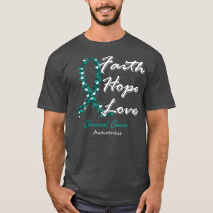T-shirt Sensibilisation au cancer du col utérin Foi Espoir