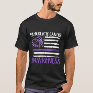 T-shirt Sensibilisation au cancer du drapeau américain