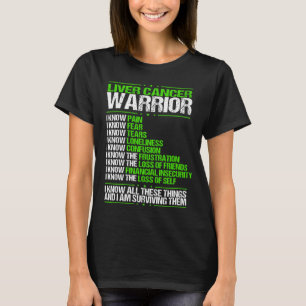 T-shirt Sensibilisation au cancer du foie Douleur Survivan