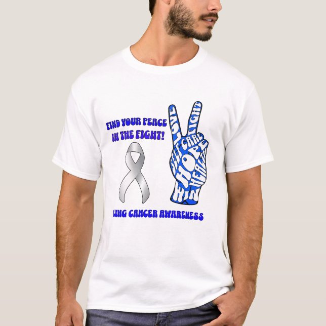T-shirt Sensibilisation au cancer du poumon (Devant)
